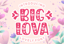 Big Lova Font Poster 1