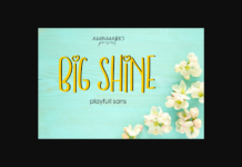 Big Shine Font Poster 1