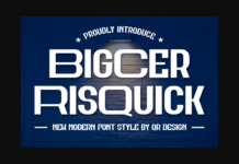 Bigcer Risquick Font Poster 1