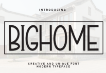 Bighome Font Bighome Font Poster 1