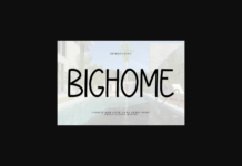 Bighome Font Poster 1