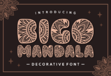 Bigo Mandala Font Poster 1