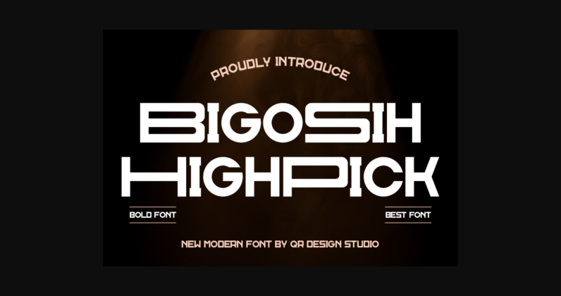 Bigosih Highpick Font Poster 3