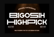 Bigosih Highpick Font Poster 1