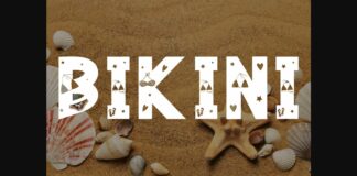 Bikini Font Poster 1