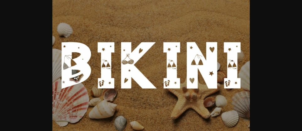 Bikini Font Poster 1