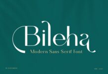 Bileha Font Poster 1