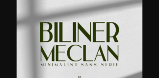 Biliner Meclan Font Poster 1