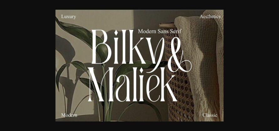 Bilky Maliek Font Poster 3