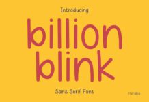 Billion Blink Font Poster 1