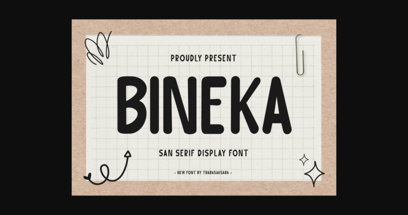 Bineka Font Poster 3