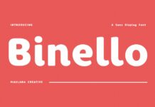 Binello Font Poster 1