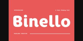 Binello Font Poster 1