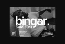 Bingar Font Poster 1