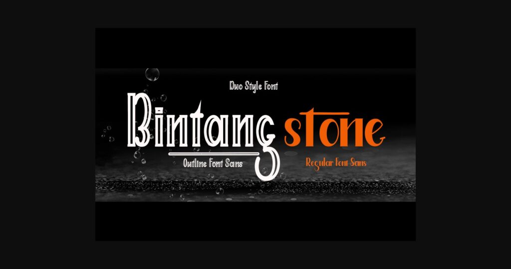 Bintang Stone Duo Font Poster 1