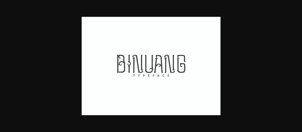 Binuang Font Poster 3