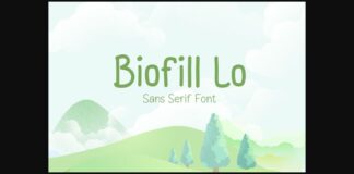 Biofill Lo Font Poster 1