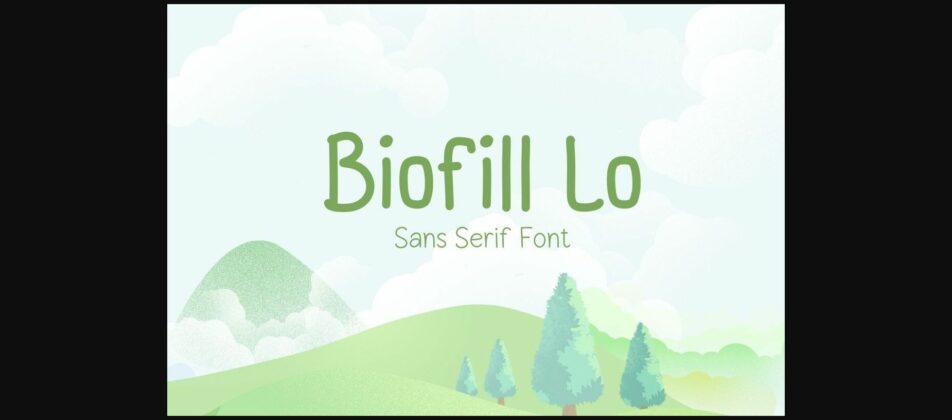 Biofill Lo Font Poster 1