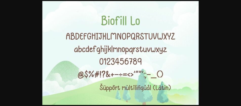 Biofill Lo Font Poster 4