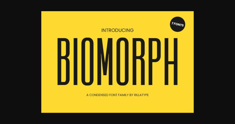Biomorph Font Poster 3