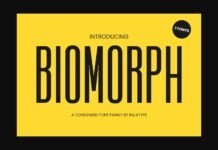 Biomorph Font Poster 1