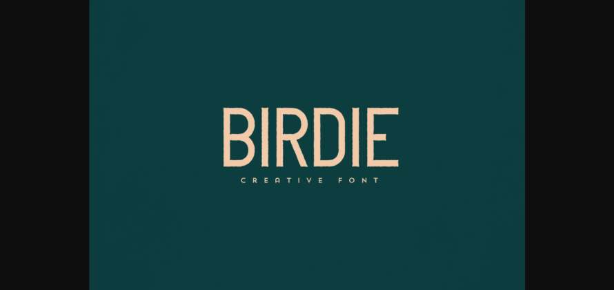 Birdie Font Poster 3