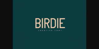 Birdie Font Poster 1