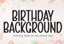 Birthday Background Font Birthday Background Font Poster 1