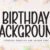 Birthday Background Font