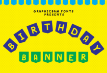 Birthday Banner Font Poster 1