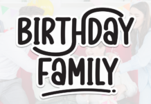 Birthday Family Font Poster 1