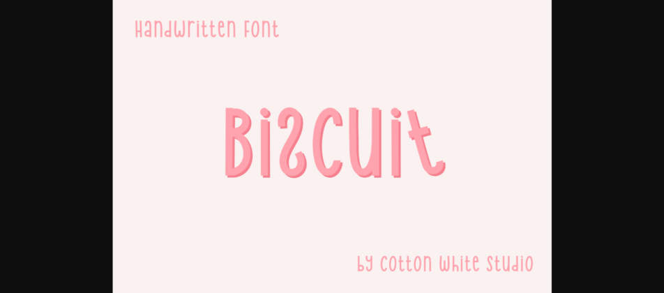 Biscuit Font Poster 3