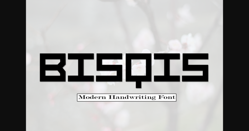 Bisqis Font Poster 3