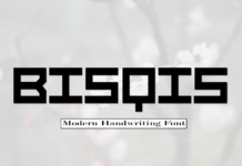 Bisqis Font Poster 1