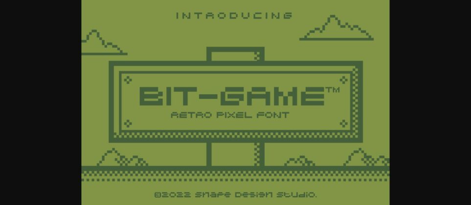 Bit Game Font Poster 3