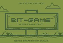 Bit Game Font Poster 1
