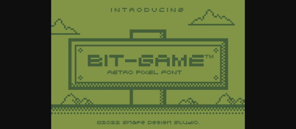 Bit Game Font Poster 1