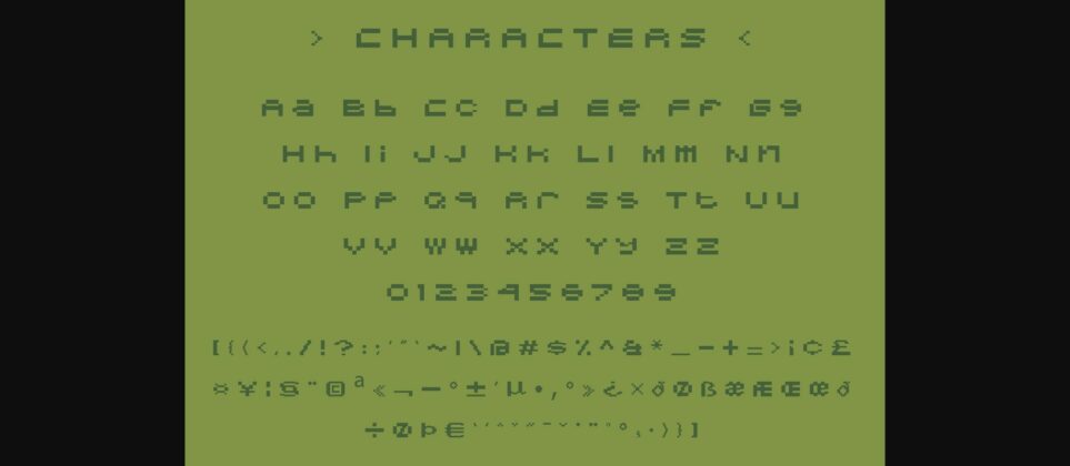 Bit Game Font Poster 2