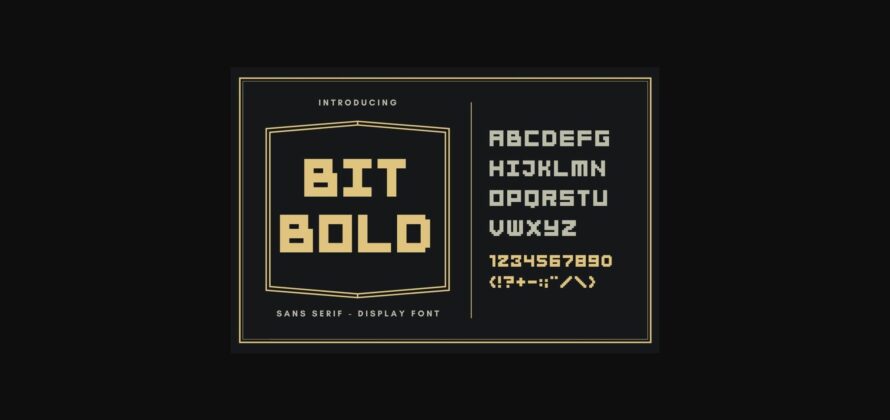 BitBold Font Poster 1