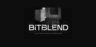 Bitblend Font Poster 1