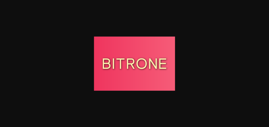 Bitrone Font Poster 3