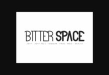 Bitter Space Font Poster 1