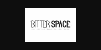 Bitter Space Font Poster 1
