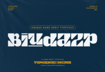 Biudazp Font Poster 1