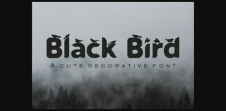 Black Bird Font Poster 1