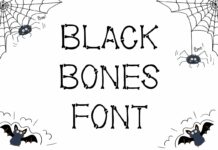 Black Bones Font Poster 1