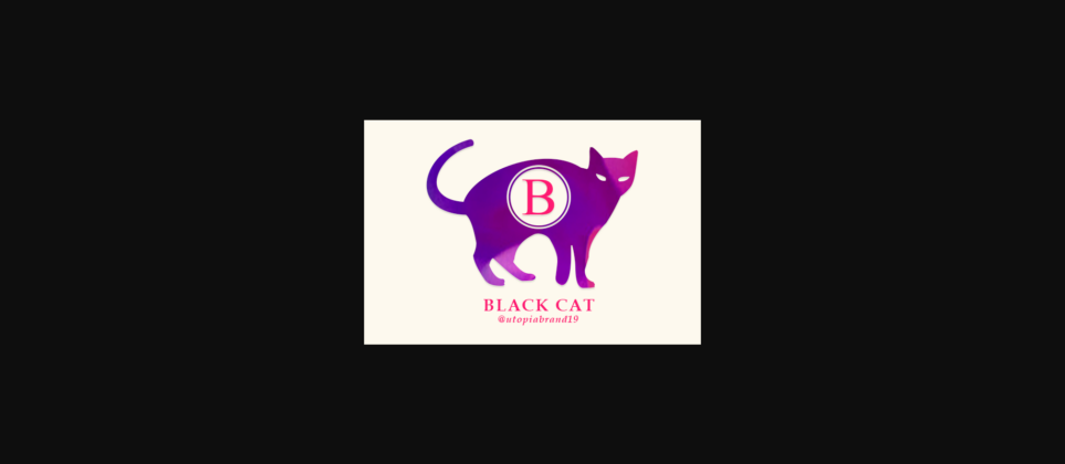 Black Cat Font Poster 3