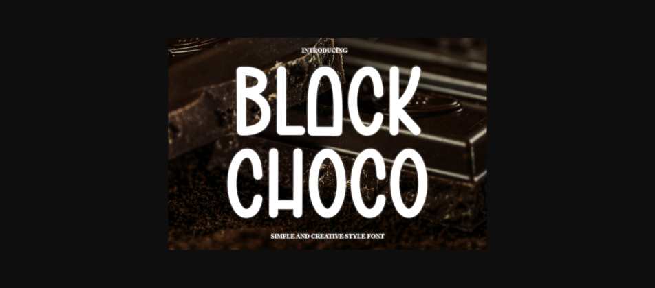 Black Choco Font Poster 3