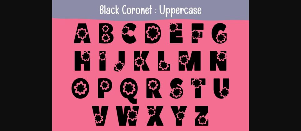 Black Coronet Font Poster 6