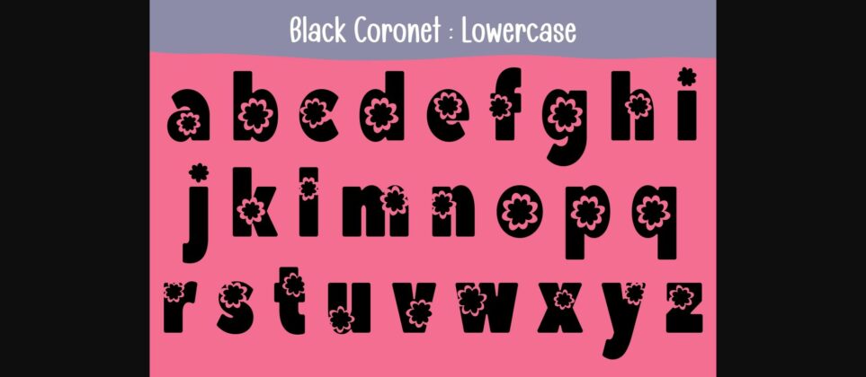 Black Coronet Font Poster 7